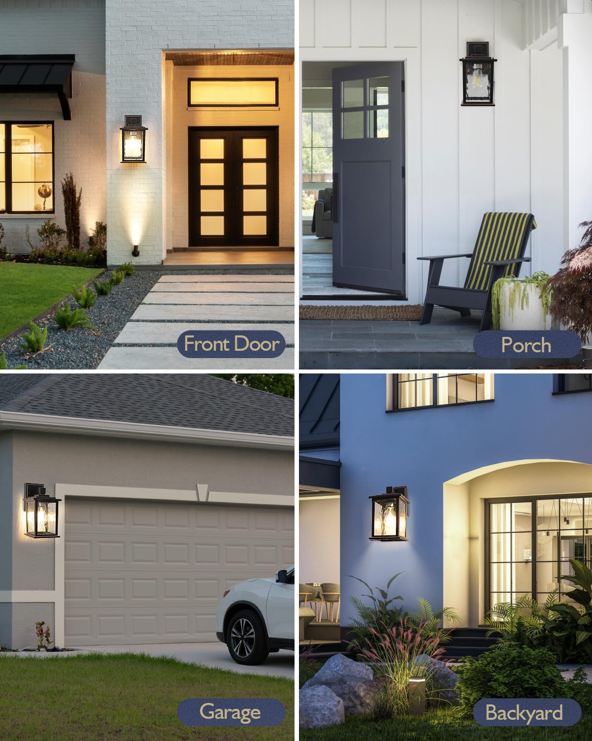 12'' Porch Lights Outdoor, Classic Oil-Rubbed Bronze Outdoor Wall Lantern, Hardwired Outside Lights for House, Front Door, Entryway, Weather Resistant, Bulb Not Included