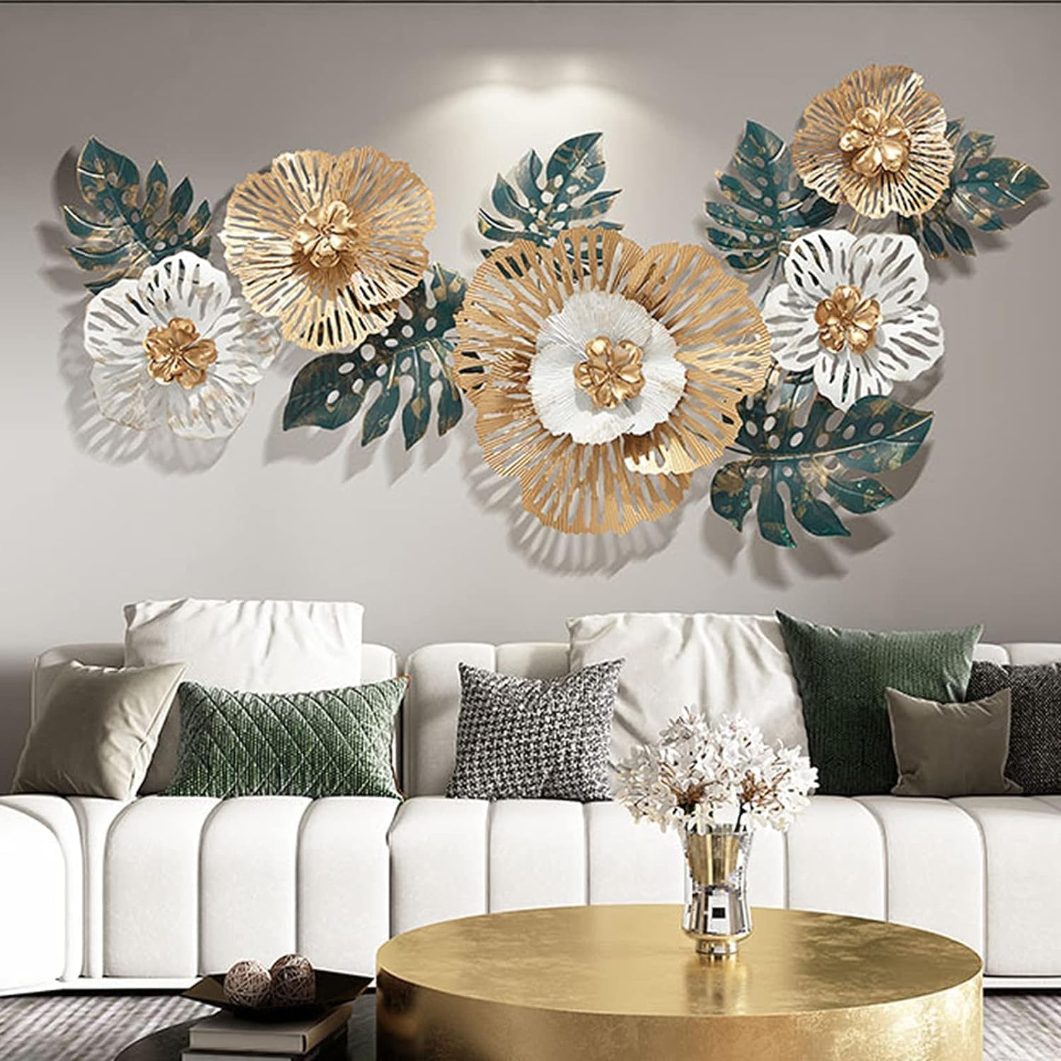 RIZIK STORE™ Metal wall art Abstract Figures Wall Sculpture for Home Decor, Living room & Bedroom (SPI 110x60cm)