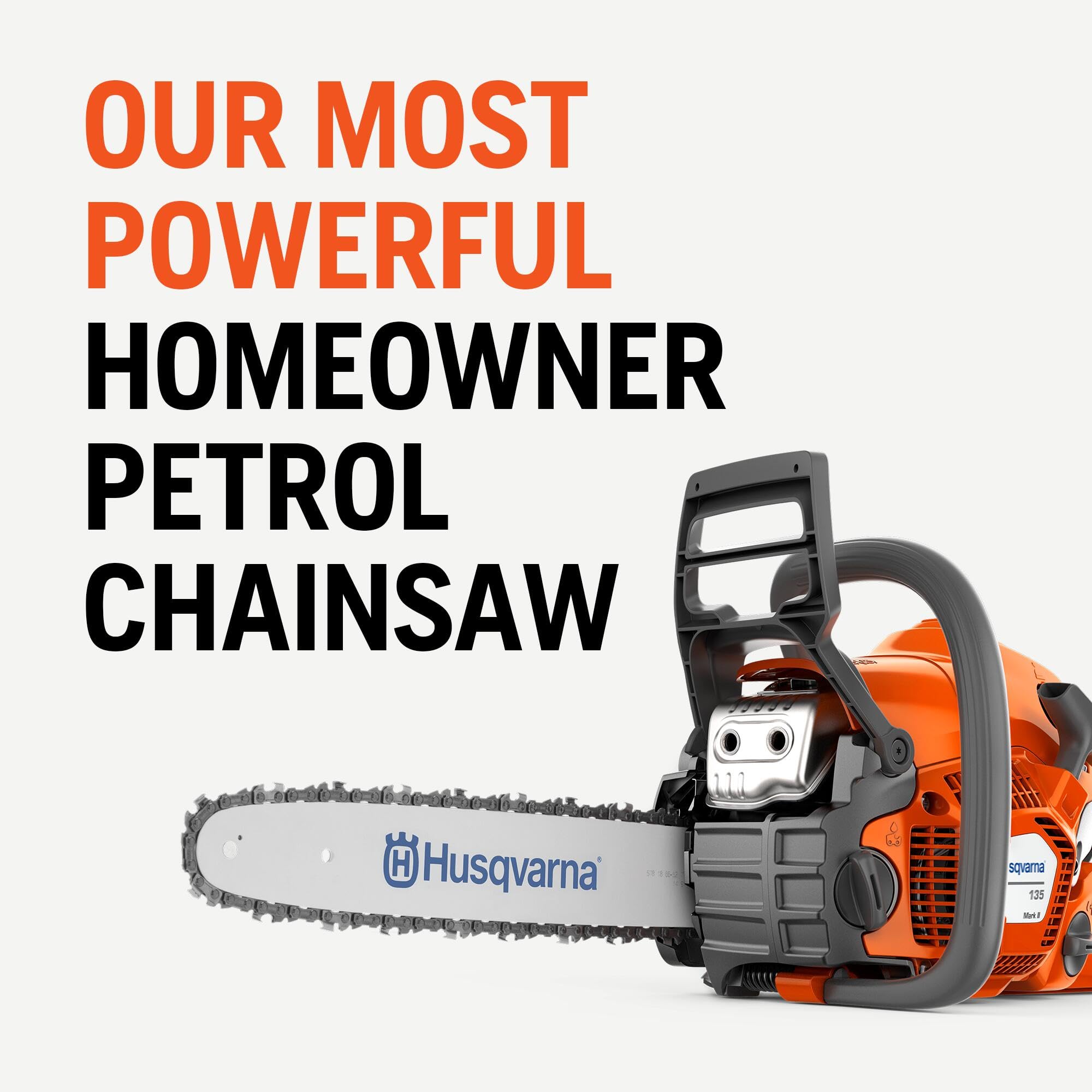 2 Chaînes De Tronçonneuse 35cm Pour Husqvarna 135 Mark II - 3/8 LP 1.3mm 52TG Pleine Burin