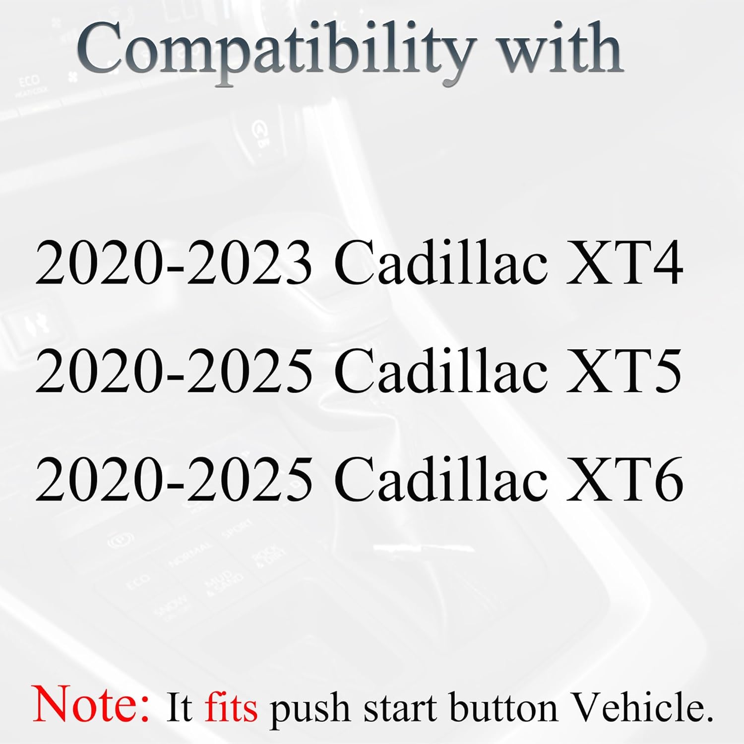 SUPALAND Key Fob Keyless Entry Fits for Cadillac XT4 XT5 XT6 2020 2021 2022 2023 2024 2025 Smart Remote Control Replacement FCC ID: HYQ2ES P/N:13522879 5 Button 433MHz