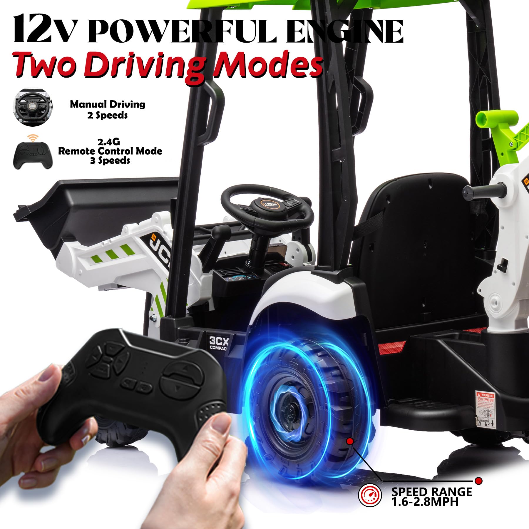 E IGHT JO H N  D E ER E  ミニカー8台セット Amazon.com: 12V JCB Ride On Excavator, Electric Excavator