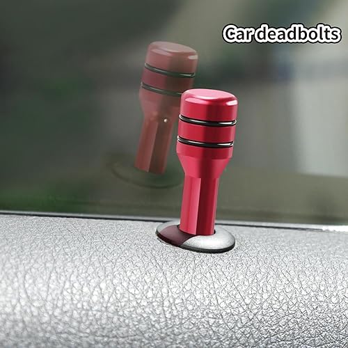 Miniatura 3 de jogpun Paquete de 4 pomos para cerradura de puerta de automóvil, pasadores de bloqueo de puerta interior, perno de puerta de 1.92 x 0.47 pulgadas,