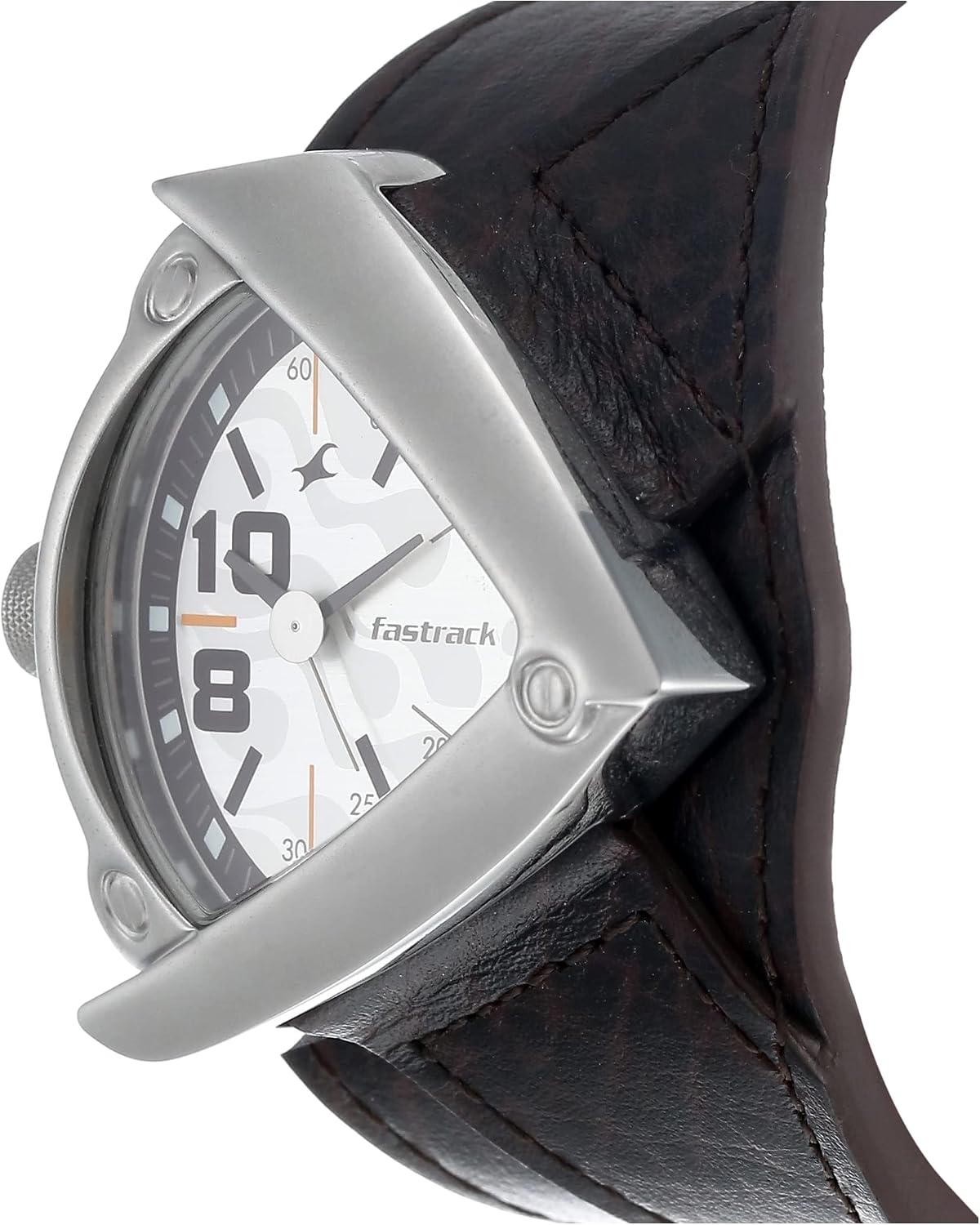 Fastrack Men's Casual Wrist Watch with Analog Function,Quartz Mineral Glass, Water Resistant Leather Strap (Brown 2)