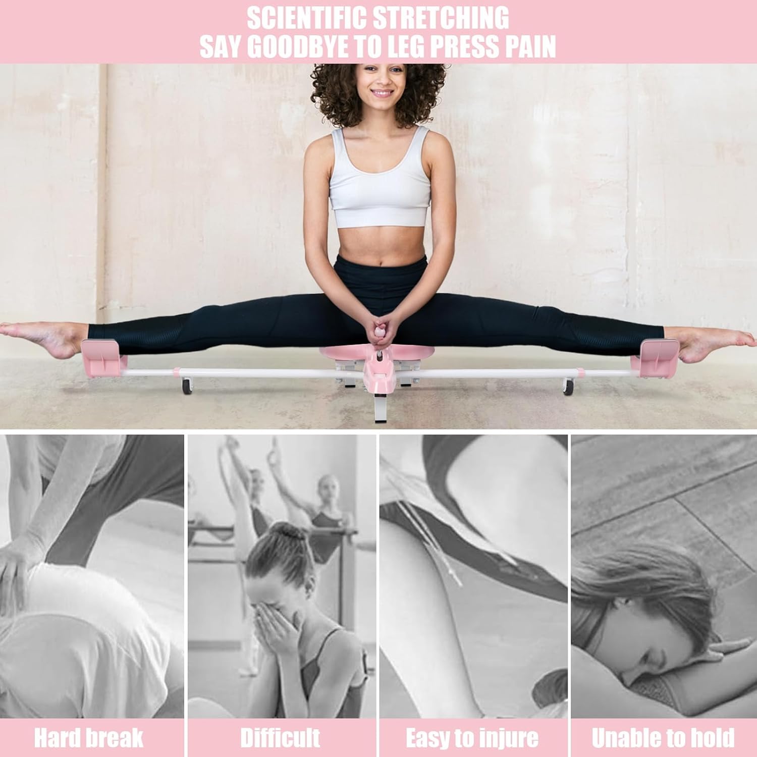 Split Machine for Flexibility, Leg Stretcher Stretching Equipment, Split Stretcher Machine, Splits Trainer, 330lbs Weight Capacity, Yoga Ballet Dance and Gymnastics Training Equipment