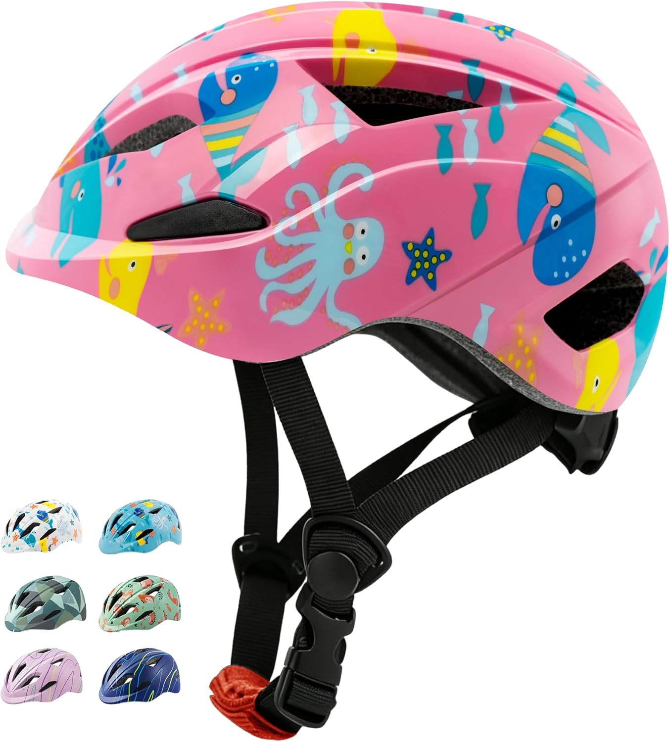 Bike Helmet Toddlers Kids Adjustable - Kids Youth Bike Helmet for 3-16Years Old Boys Girls - Suitable for Skateboarding & Scooter Riding, Available in 3-8Years and 8-16Years