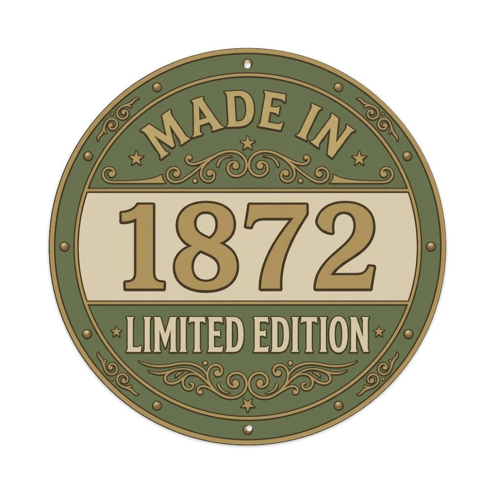Made In 1872 Limited Edition Metal Tin Sign