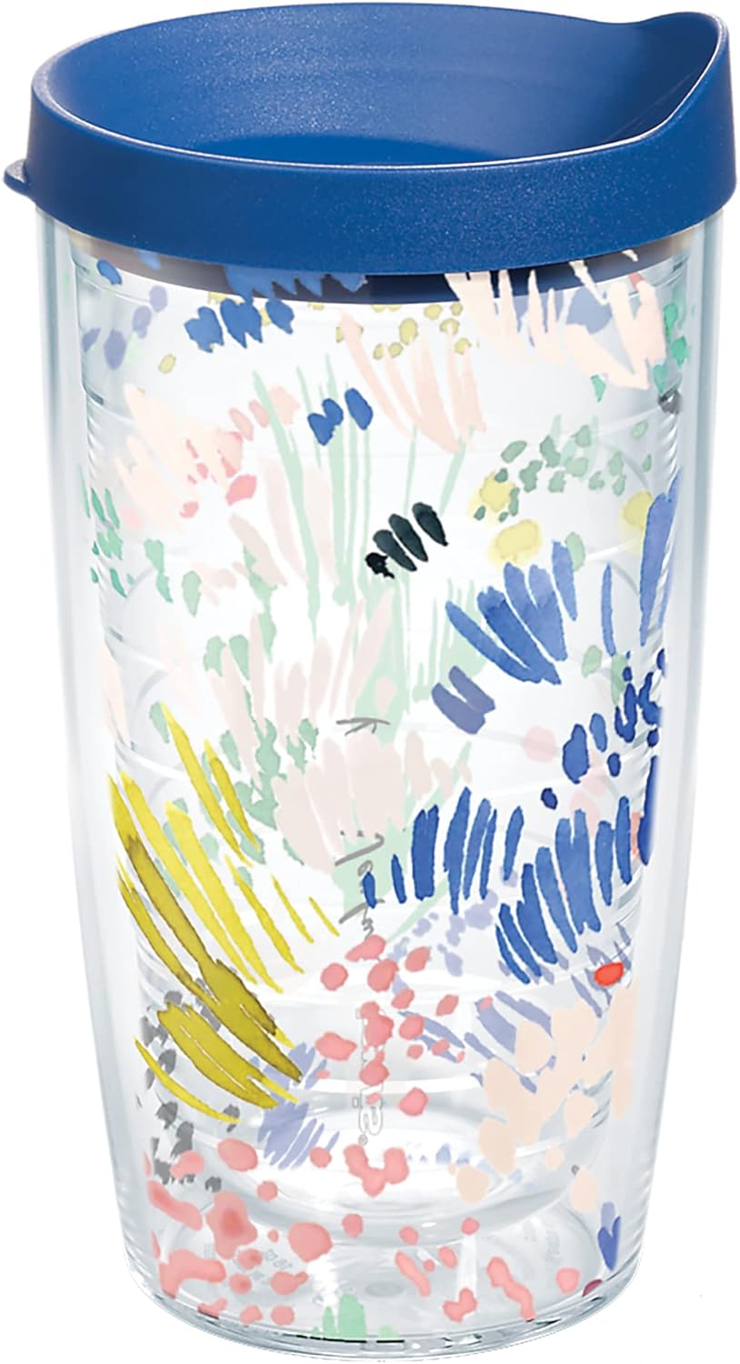 Tervis Kelly Ventura Valley Bright Made in USA Double Walled Insulated Tumbler Travel Cup Keeps Drinks Cold & Hot, 16oz, Classic