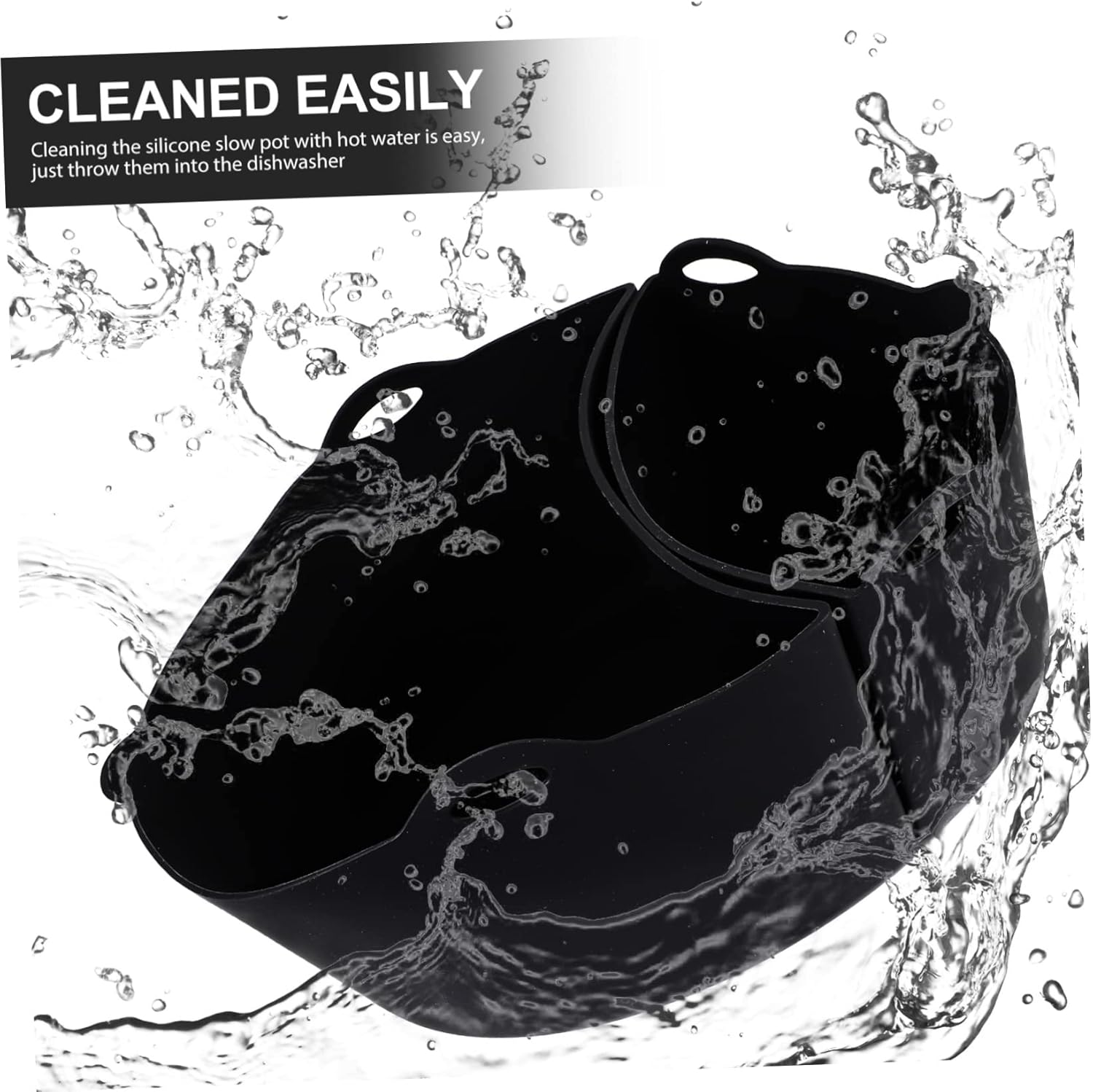 Alipis 5pcs Slow Cooker Silicone Divider Insert Reusable Liner for Easy Cleanup - Spill Design Dishwasher-safe Slow Cooker Accessory Multi-function Cooking