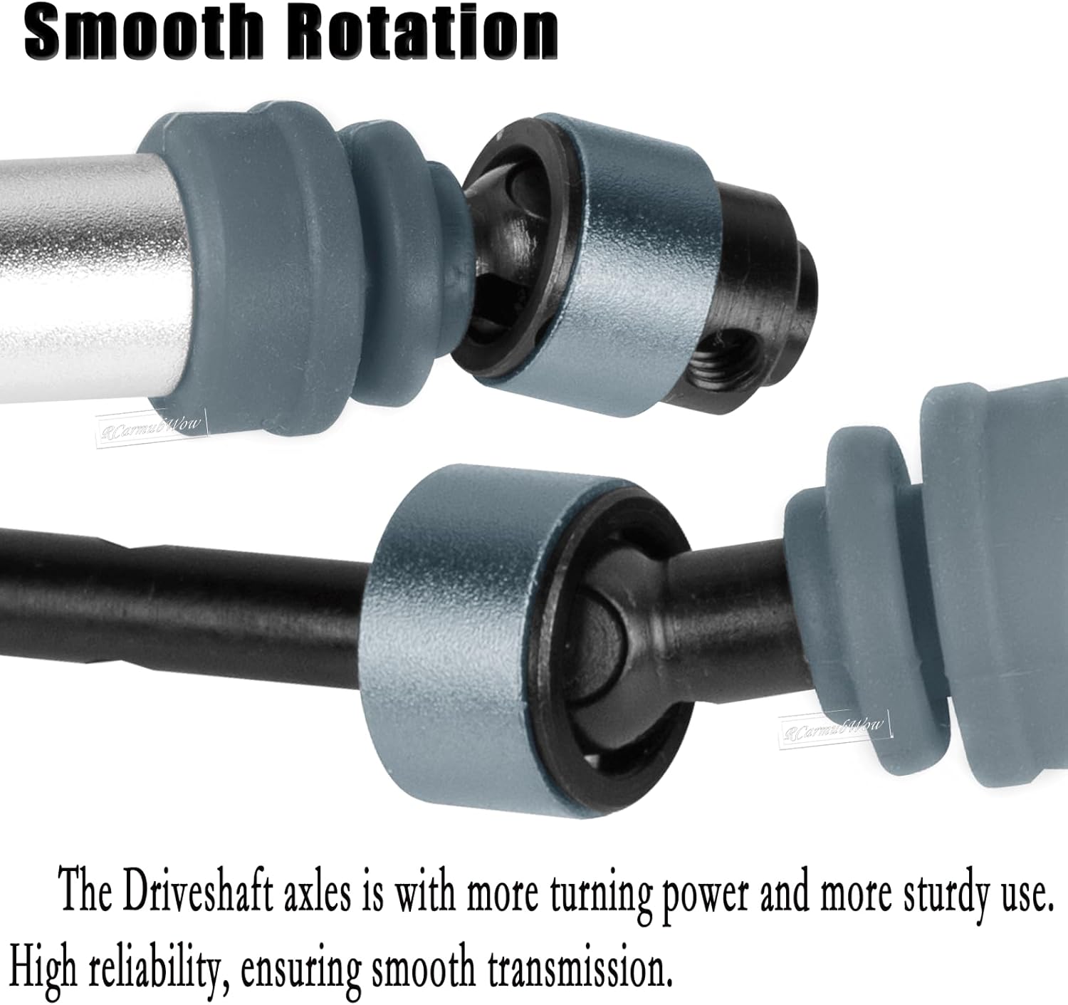 RC Driveshafts Axle Upgrades Part for 1/10 Slash 2WD(VXL),Hard Steel Front & Rear CVD Drive Shafts,2pcs,Silver &Titanium