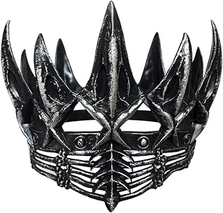 KIPETTO Halloween Crow Crown Gothic Crown Headpiece Evil Queen Crowns Witch Costume Hair Accessories for Halloween Party Theme Costumes, Silver