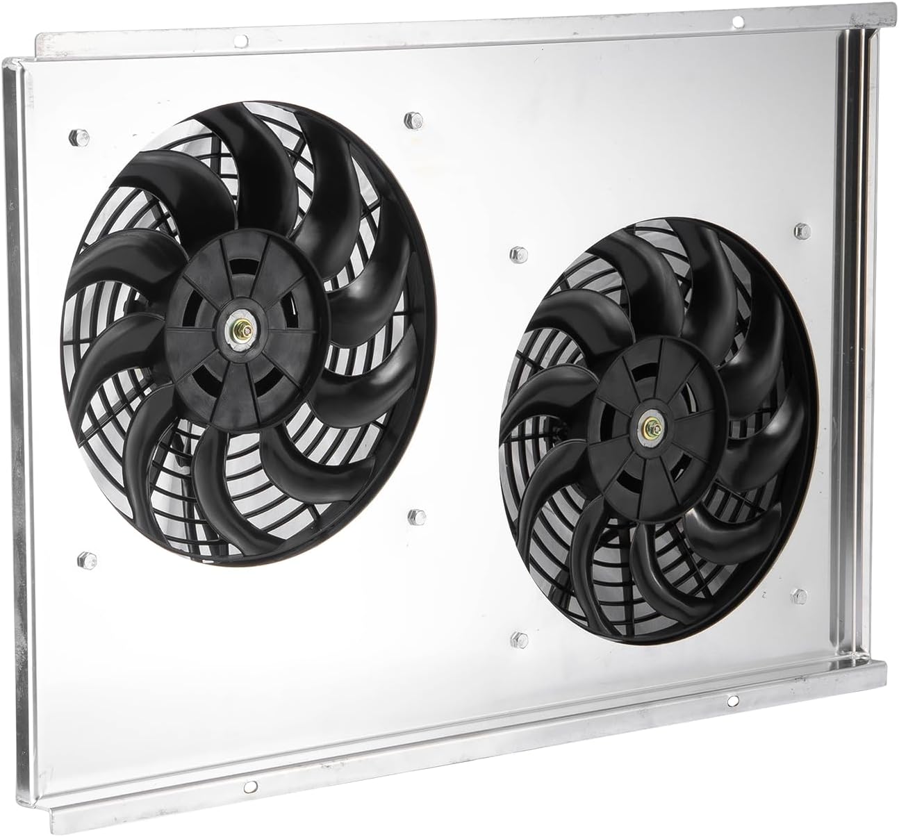 Aluminum Radiator Shroud Fan Kit Replacement for 1973-1976 Chevy Corvette C3 5.7L 7.4L V8, Automotive Replacement Radiators Car Radiator