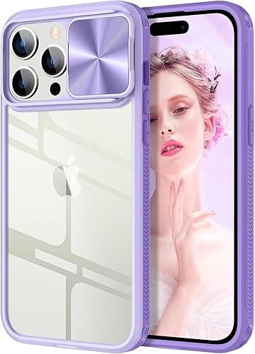 Miniatura 7 de Funda compatible con iPhone 15 Pro con funda para cámara, 15 Pro Clear Case Slim Fit Protección a prueba de golpes Funda protectora de cámara