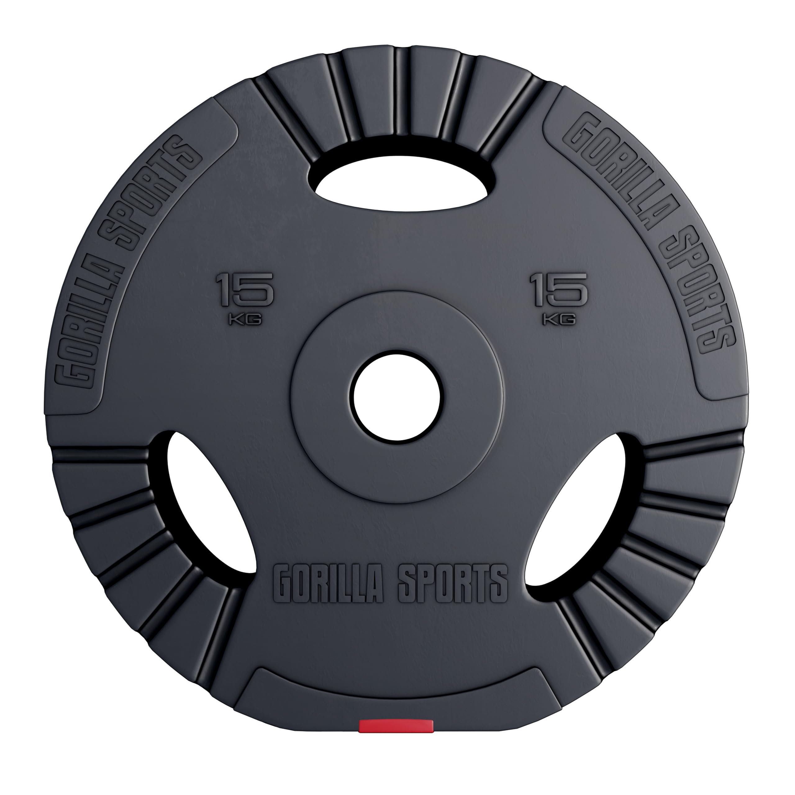 GORILLA SPORTS® Discos de peso olímpicos de 50 mm, individuales o conjunto, 1,25 a 15 kg, discos de levantamiento de pesas, mancuernas, gimnasio en casa