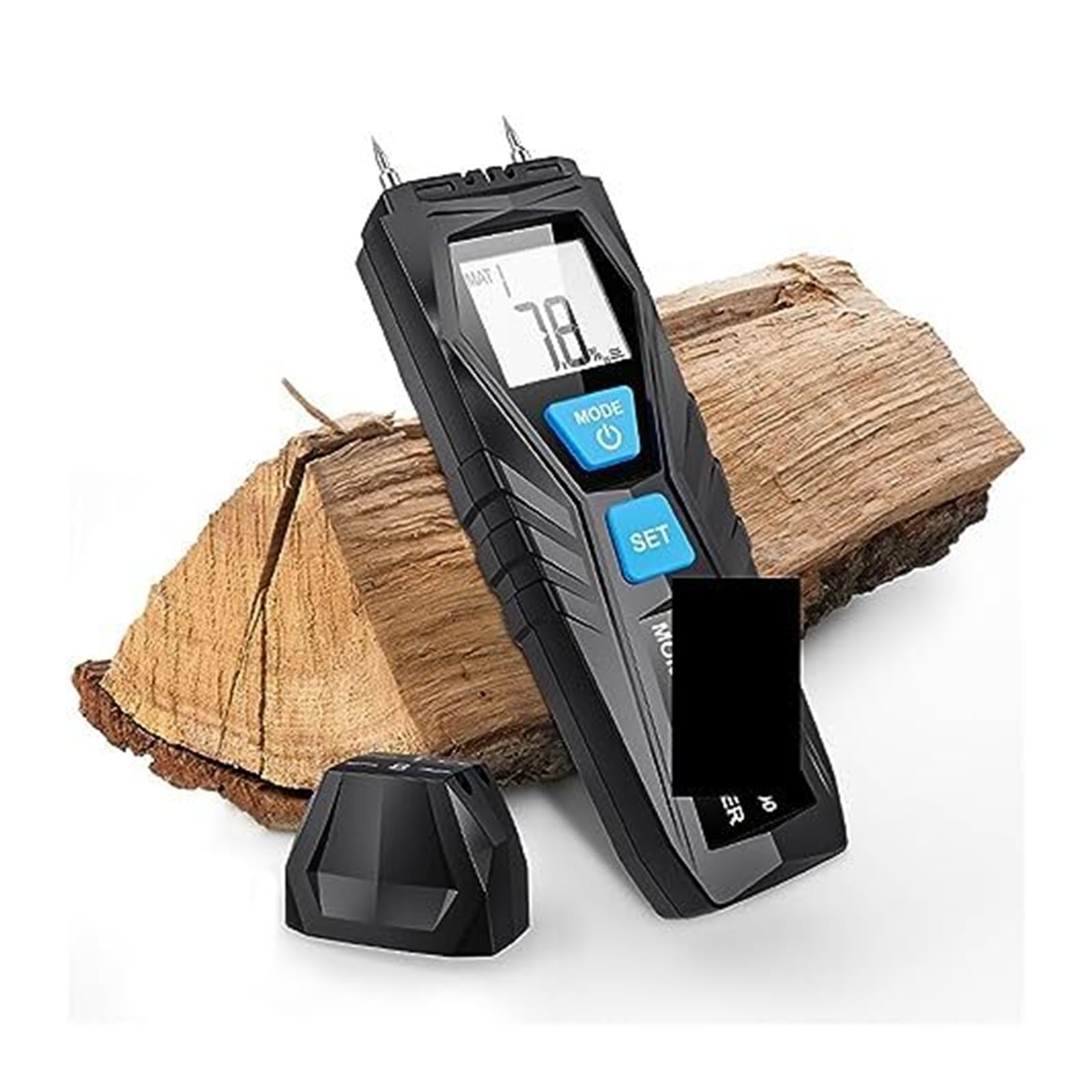Medidor de humedad madera digital dos pines con pantalla LCD - Probador for y materiales construcción (WM710A)(Wm700)