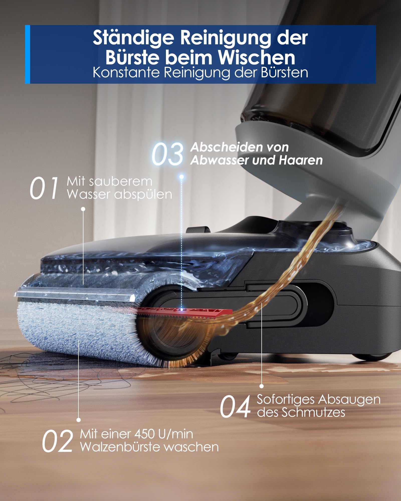 Tineco FLOOR ONE i5 Stretch Nass Trockensauger – Bild 6