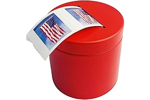 Postage Stamp Dispenser: Roll of 100 Stamp Holder for Desk Organization