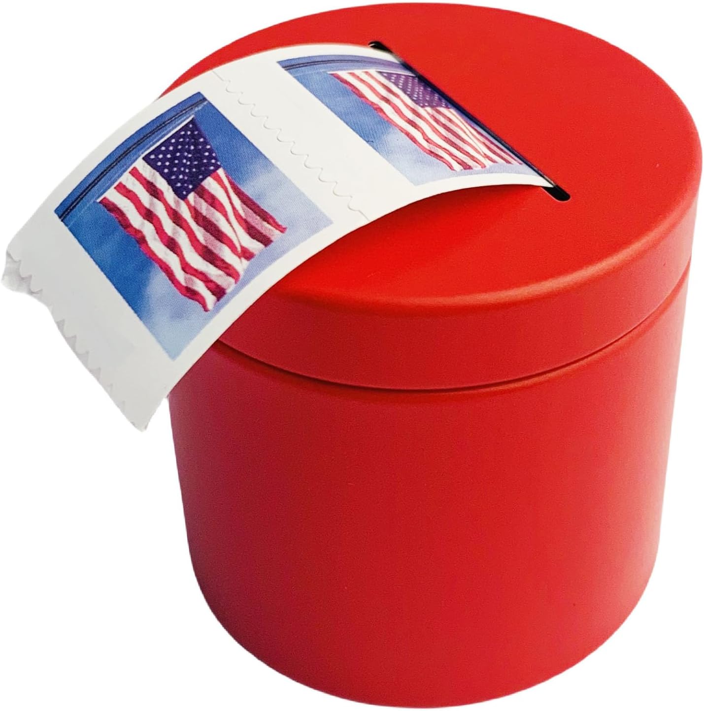 KUQILEY Postage Stamp Dispenser Stamp Roll Dispenser Red