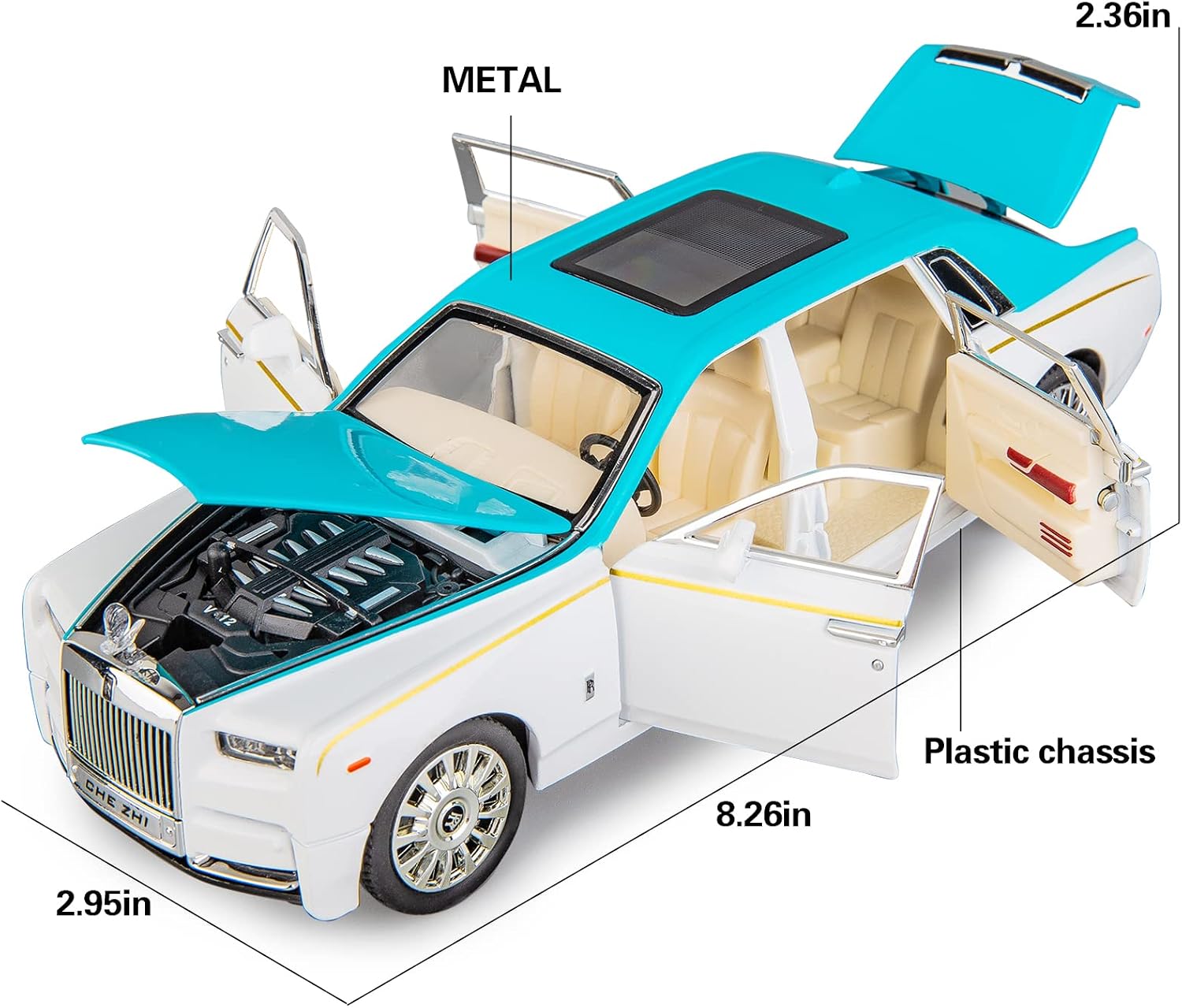 TGRCM-CZ 1:24 Rolls-Royce Phantom Model Car - Image 3