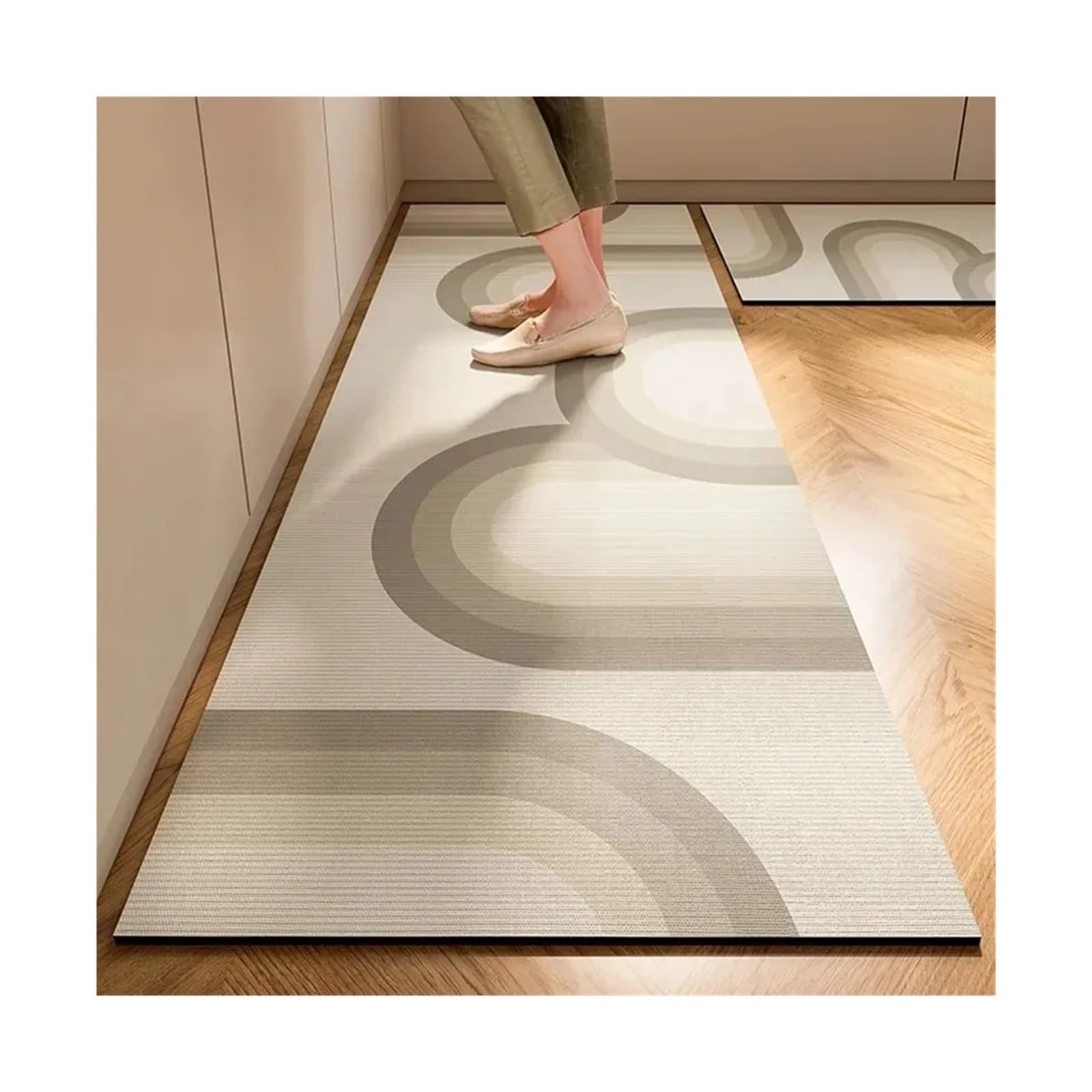 Tapis antidérapant de cuisine en PVC imperméable et oléofuge