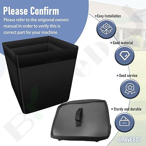 Miniatura 5 de Braveboy 110-6674 GT4000 Bolsa de césped compatible con cortadoras de césped Toro Zero Turn 79118 79155 79171 79324 79326 79328 y más – 110-6674