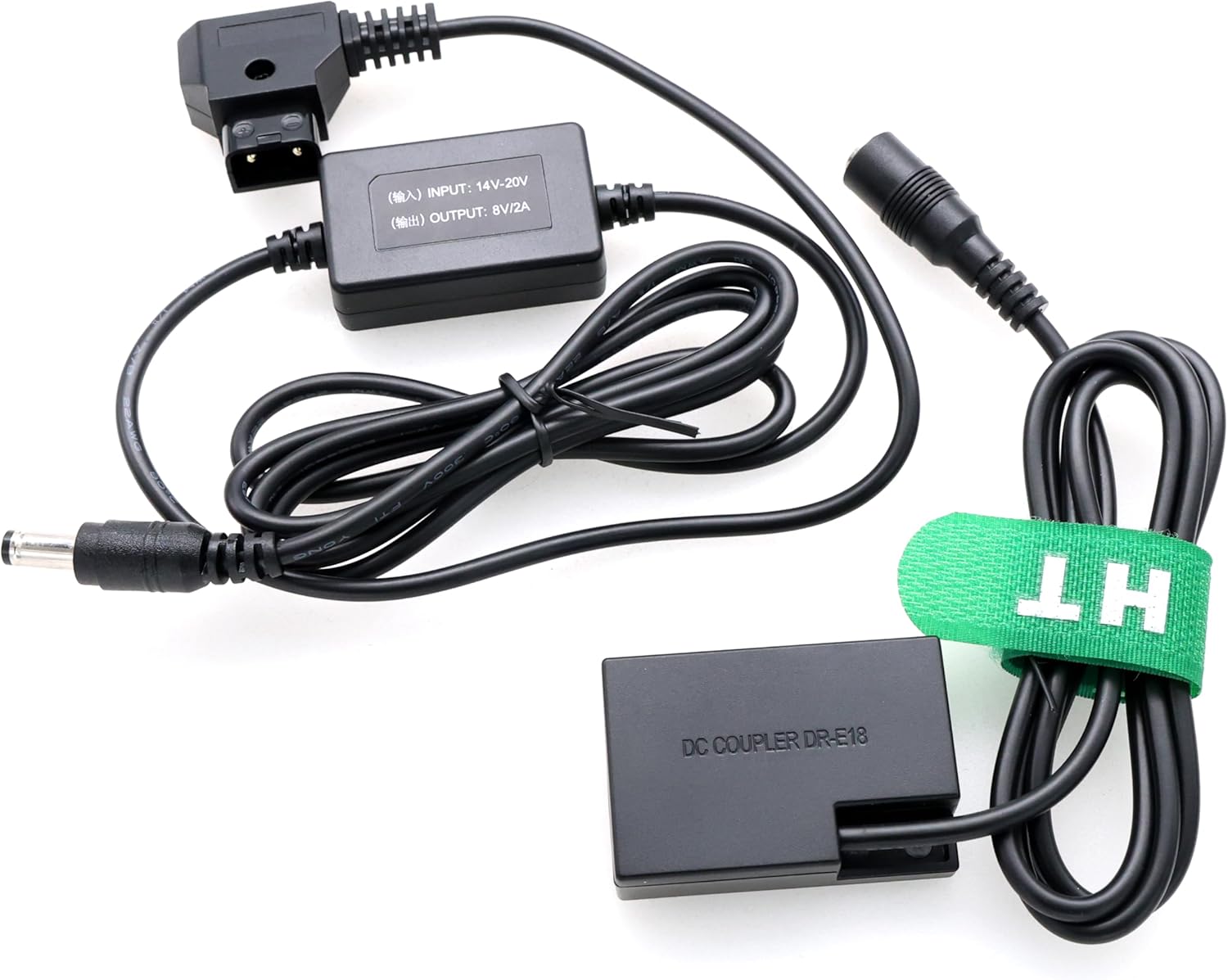 V-Mount D-TAP to LP-E17 Dummy Battery for Canon EOS R8 R10 RP T6s T6i T7i X8i SL2 800D 9000D Camera, 8V DR-E18