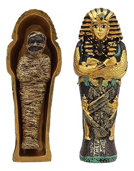 Ebros Egyptian King Tutankhamun Pharaoh Sarcophagus Coffin