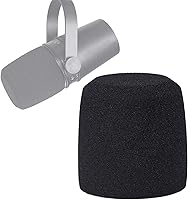Vista 1 de SUNMON Shure MV7 Pop Filter - Cubierta de espuma para parabrisas de micrófono profesional compatible con micrófono Shure MV7 Podcast para minimizar