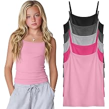 5 Pack Girls Camisole Casual Tank Tops