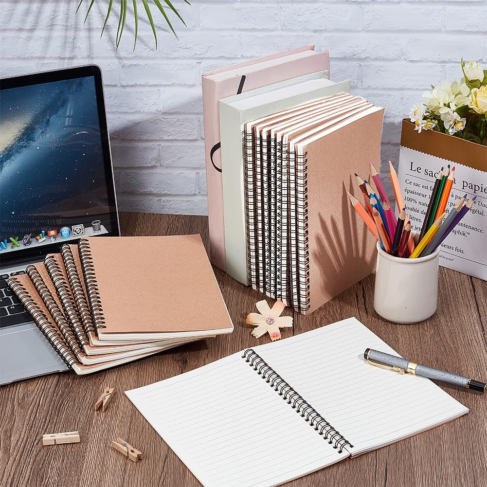Paquete de 30 cuadernos en espiral A5, 5 x 8 pulgadas, bloc de notas de tapa dura, 60 hojas, 120 páginas, cuadernos de viaje, cuaderno de escritura, bloc de notas para el trabajo, hogar