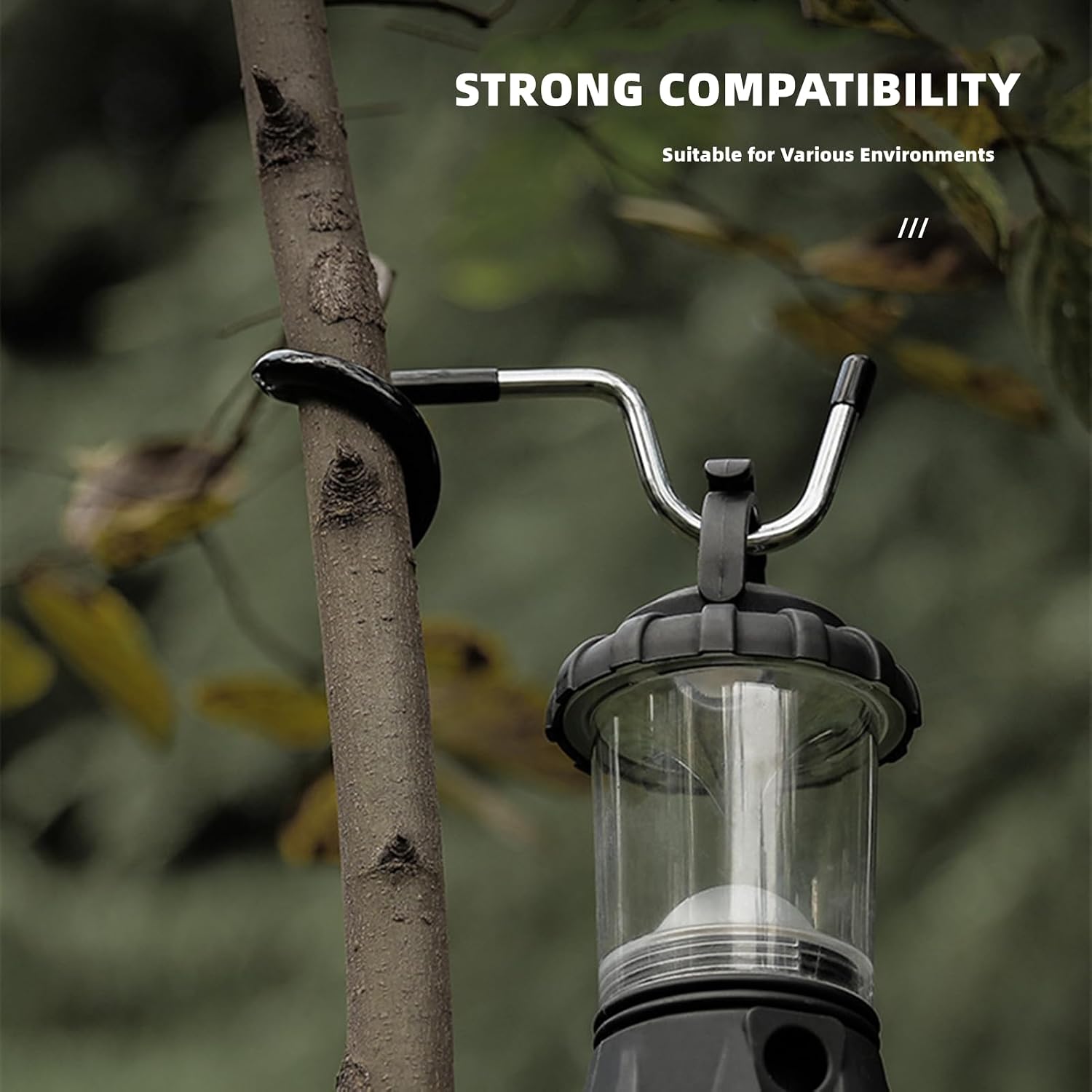 Camping Lantern Hook 3 Pcs Outdoor Tent Light Lamp Hanger Multi-Purpose Camping S Shape Lamp Hanger Versatile Light Pole Hooks Stainless Steel Non-Slip Water Bottle Cup Holder for Fishing Hunting
