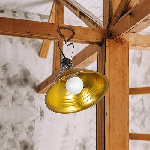 Miniatura 7 de Simple Deluxe Reflector de aluminio de 5.5 pulgadas8.5 pulgadas E26 Socket Clamp Light con un termómetro digital de acuario o bombilla LED de 2700 K