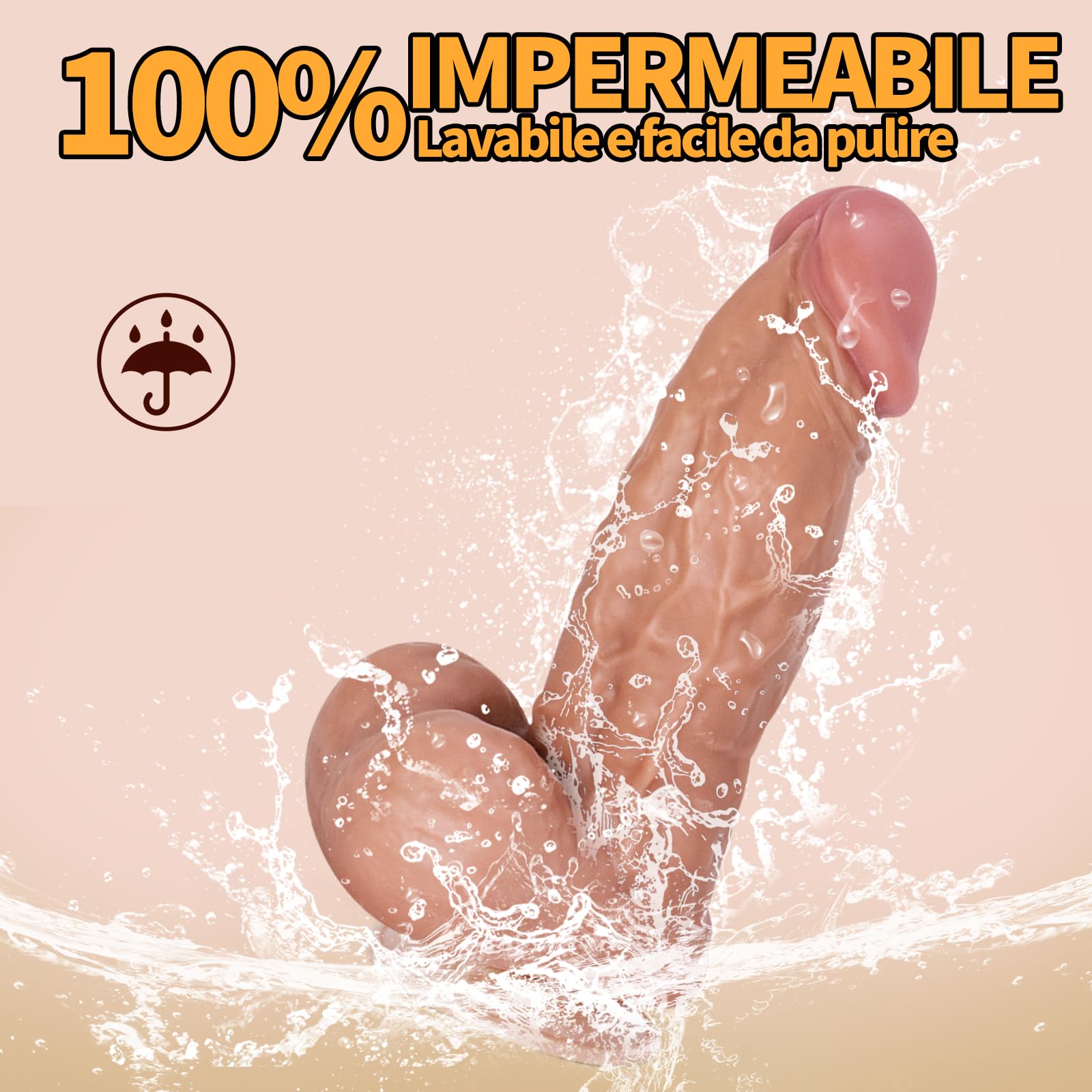 Dildo Realistico Sexytoysys Donna Uomo Coppia Dildo XXL 21.5 * 6CM,Pene Fallo Realistico Dildo Anale Sex Toys Sessuali per Donna Forte Ventosa Plug Anale Giochi Erotici Sex Toy per Uomini Coppie(XXL)