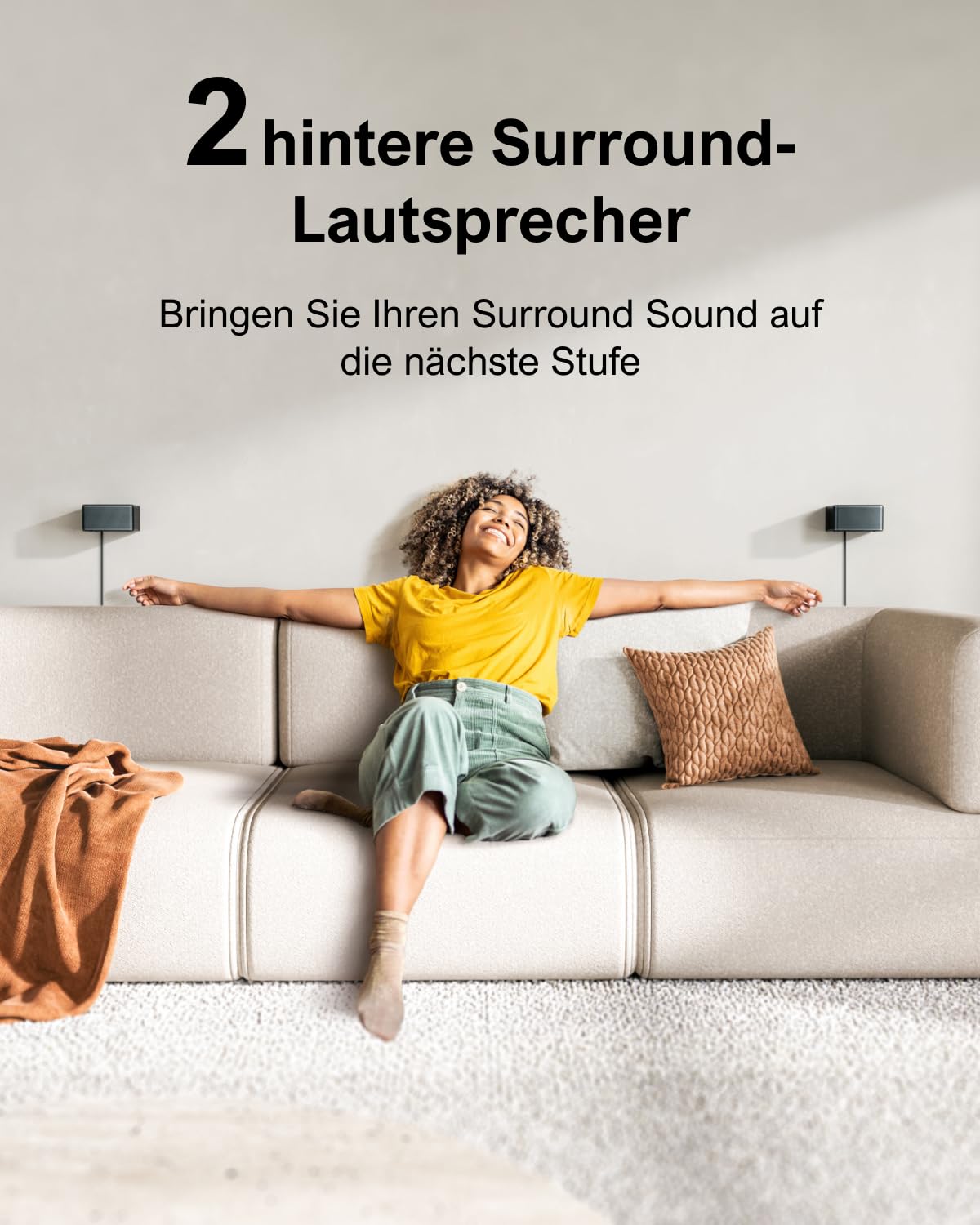 ULTIMEA 7.1 Soundbar, Virtuelle Surround Sound System für TV, Poseidon D70 | App-Steuerung, 4 kabelgebundene Surround-Lautsprecher, Soundbar für Smart TV mit Subwoofer Wireless, Heimkino Sound System