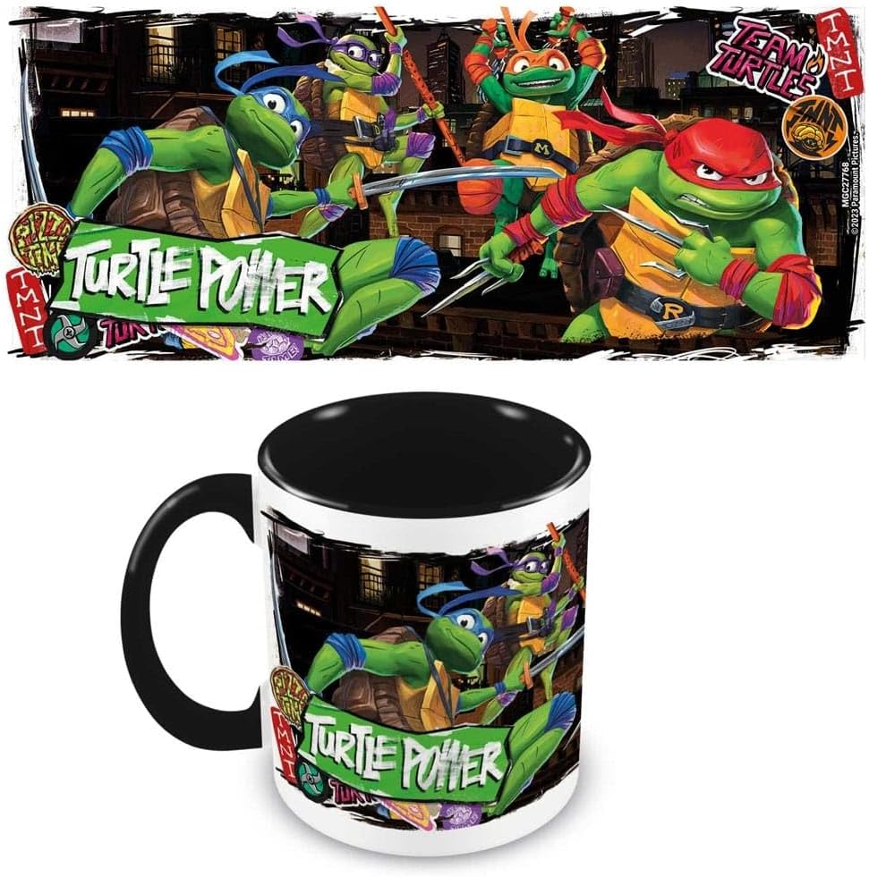 Pyramid International Teenage Mutant Ninja Turtles Coffee Mug - Turtle Power Design, 11oz Ceramic, Cups for Women, Men and Kids - Official Merchandise