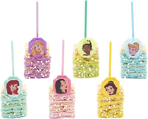 Miniatura 11 de DecoPac Anillos de piedras preciosas de princesa de Disney, decoraciones para cupcakes con mulan, cenicienta, tiana, belle, rapunzel y Ariel