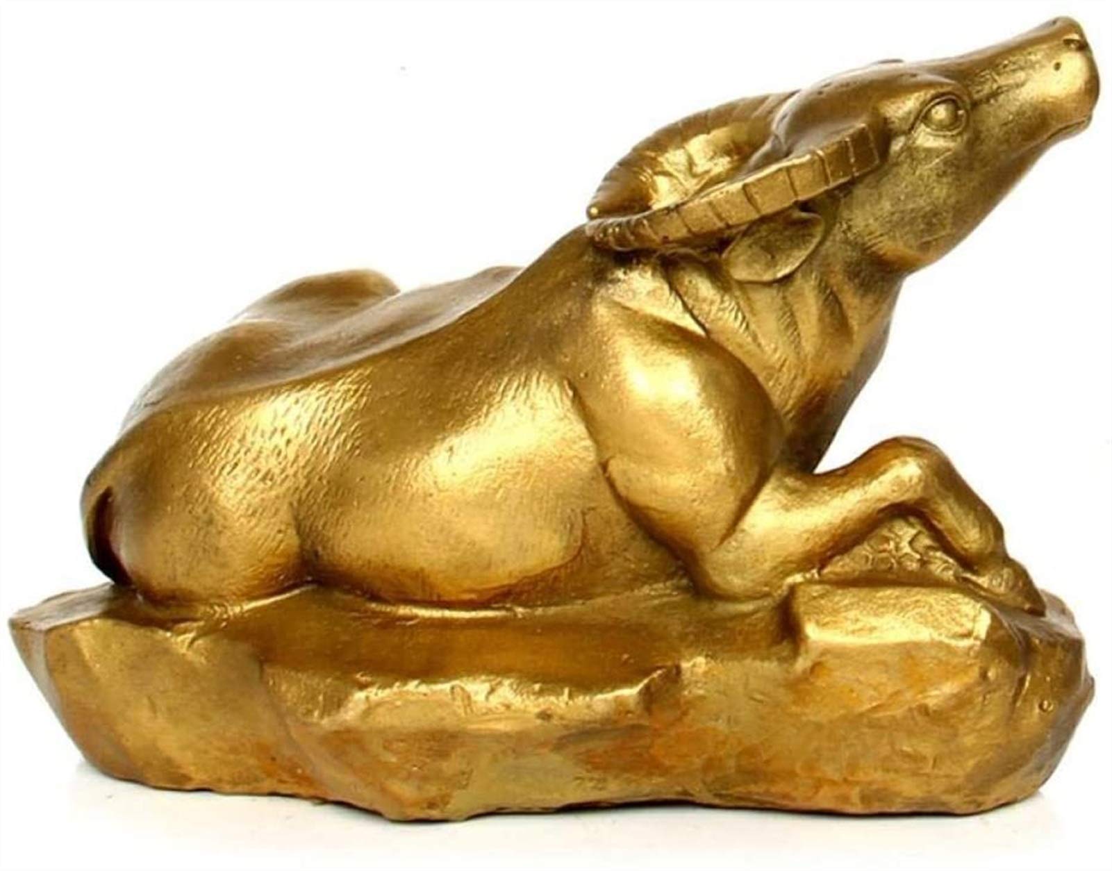 Rzeźba Figurka na blat Figurka Statua zwierząt Ozdoby Rzeźby Rzeźba artystyczna wołu Zodiak Statua bydła Figurka zwierzątko Sztuka i rzemiosło z mosiądzu Dekoracja Feng Shui