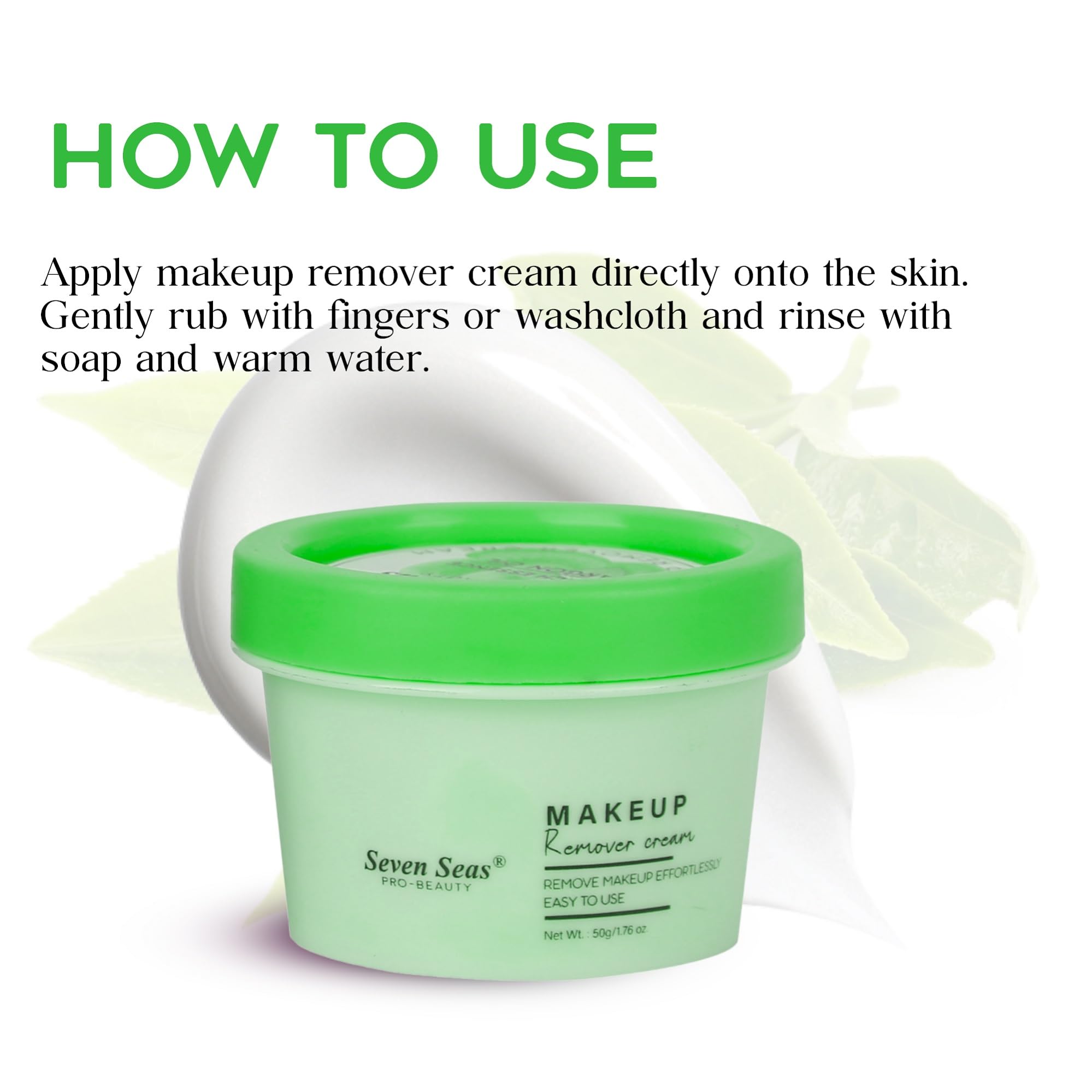 Seven Seas Green Tea Essence Makeup Remover Cleansing Balm | Cleanse Makeup, Removes Excess Oil & Dirt | For All Skin Type | Green Tea – 50 GM - Image 4 thumbnail