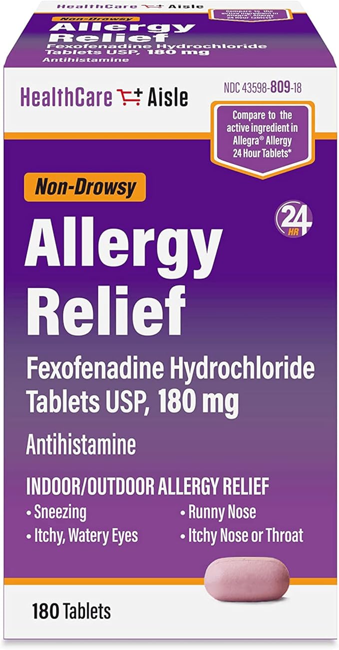 HealthCareAisle Allergy Relief Fexofenadine Hydrochloride