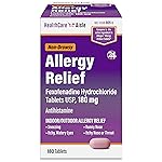 HealthCareAisle Allergy Relief - Fexofenadine Hydrochloride Tablets USP, 180 mg - 180 Tablets - Allergy Medication, Non-Drowsy 24-Hour Relief