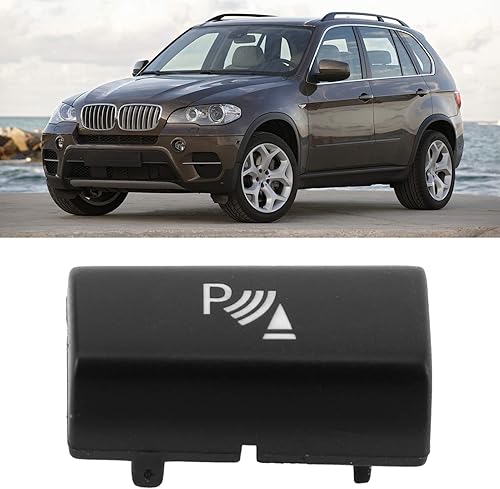 Miniatura 3 de Acouto Reemplazo de la cubierta del botón del aparcamiento del botón del sensor del interruptor de estacionamiento ajuste ajuste para X5 E70 X6 E71