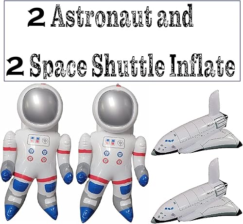 Miniatura 2 de Impresionantes figuras inflables grandes de astronauta del transbordador espacial. Vinilo. Inflar pared, decoración de techo de mesa. Perfecto