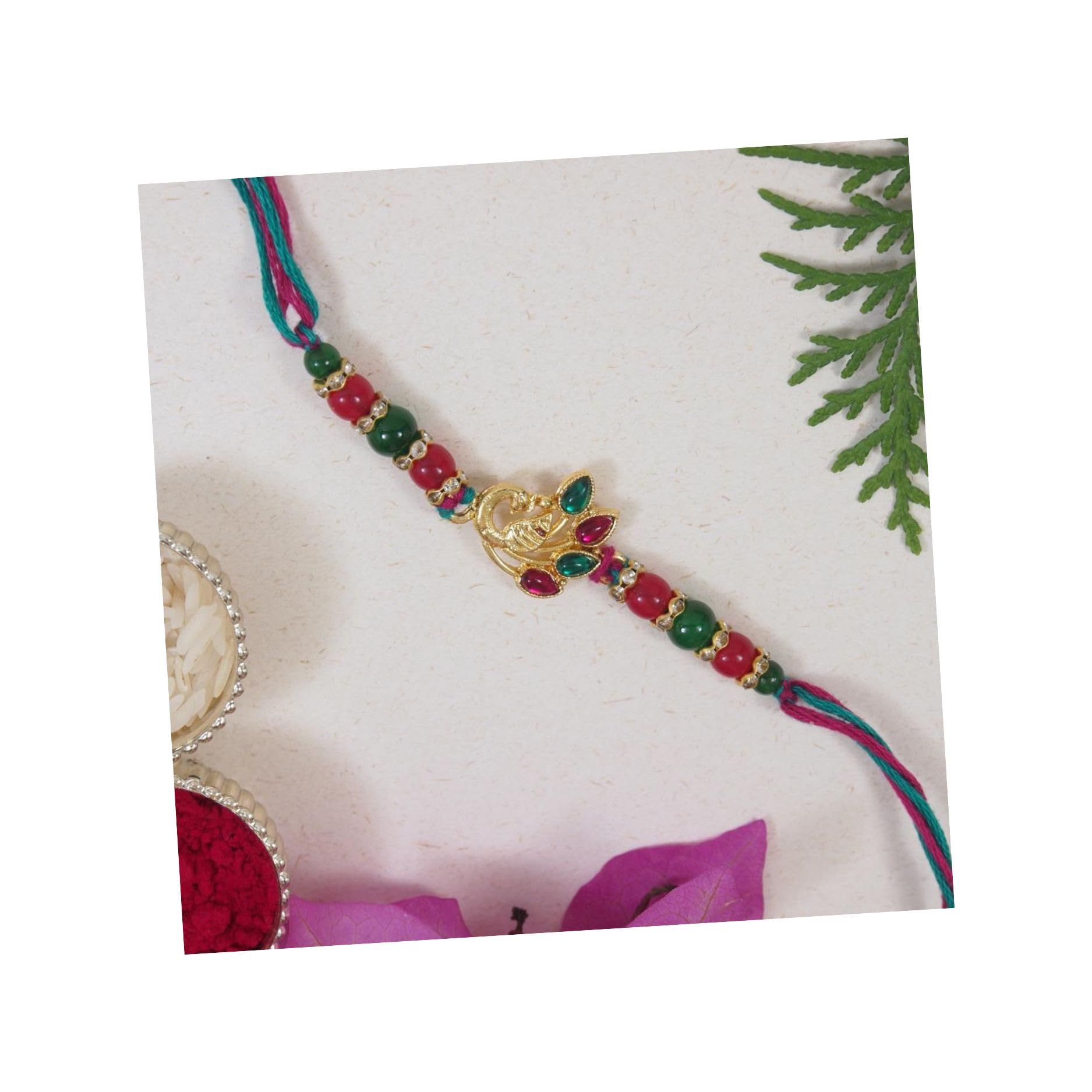 See full amazon price history chart for I Jewels Mens Peacock Design Kundan & Pearl Beads Bhaiya Rakhi With Roli Chawal & Rakshabandhan Card For Bro/Brother/Bhai (R046-R) I Jewels Mens Peacock Design Kundan & Pearl Beads Bhaiya Rakhi With Roli Chawal & Rakshabandhan Card For Bro/Brother/Bhai (R046-R) (B098766Y42) Amazon Price History, Amazon Price Tracker