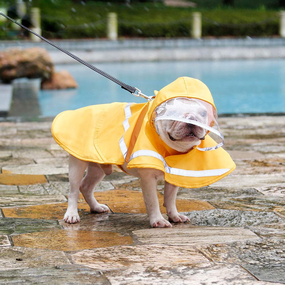 Reflective Dog Raincoat with Hood 