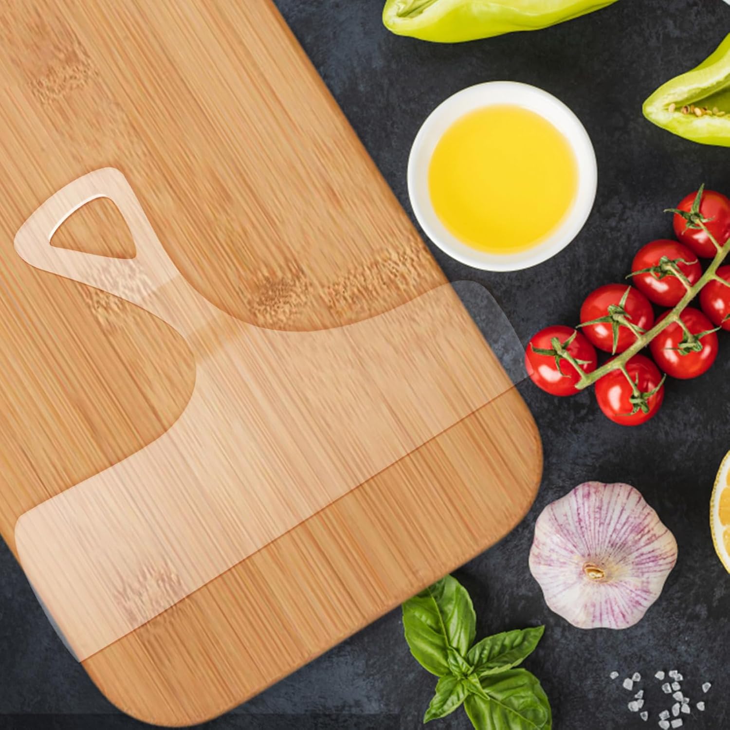1piece Cutting Board Handle Template Reusable Acrylic Kitchen Tool for Crafting Large Charcuterie Boards Accurate Cuts for Woodworking Enthusiasts