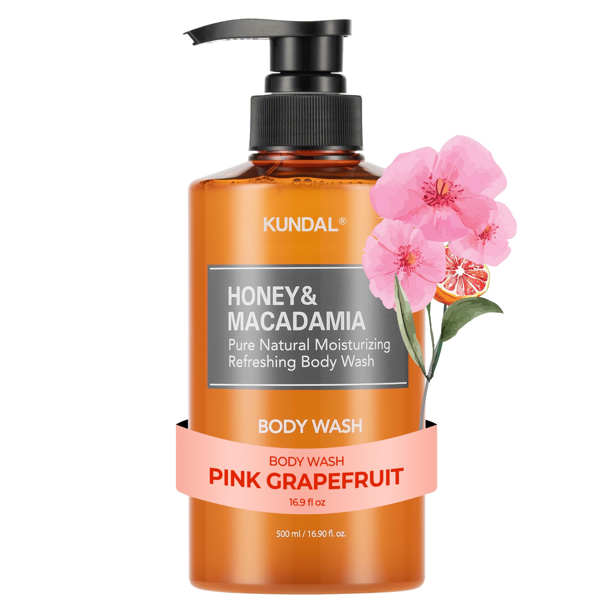 KUNDAL Ph Dengeleyici ve Arındırıcı Vücut Yıkama Jeli Honey&Macadamia Pure Body Wash(PinkGrapefruit)