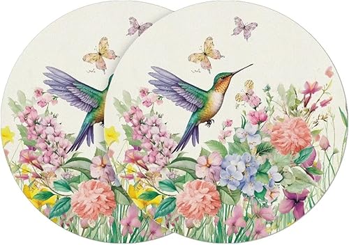 Miniatura 49 de Juego de 6 manteles individuales redondos resistentes al calor de mármol dorado de 15 pulgadas para decoración de mesa de comedor resistente al