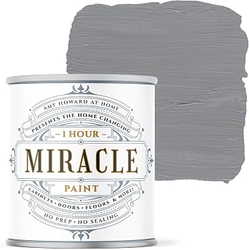 AMY HOWARD AT HOME - One Hour Miracle Paint - Water-Based Enamel Paint - Scrubbable Eggshell Finish Furniture Paint - All In One Paint - No Stripping, Sanding, Priming, or Sealing - 32 OZ - Atelier