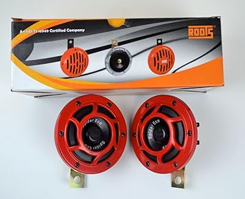 Roots Spider Eco Horn Pair (12V, Red)
