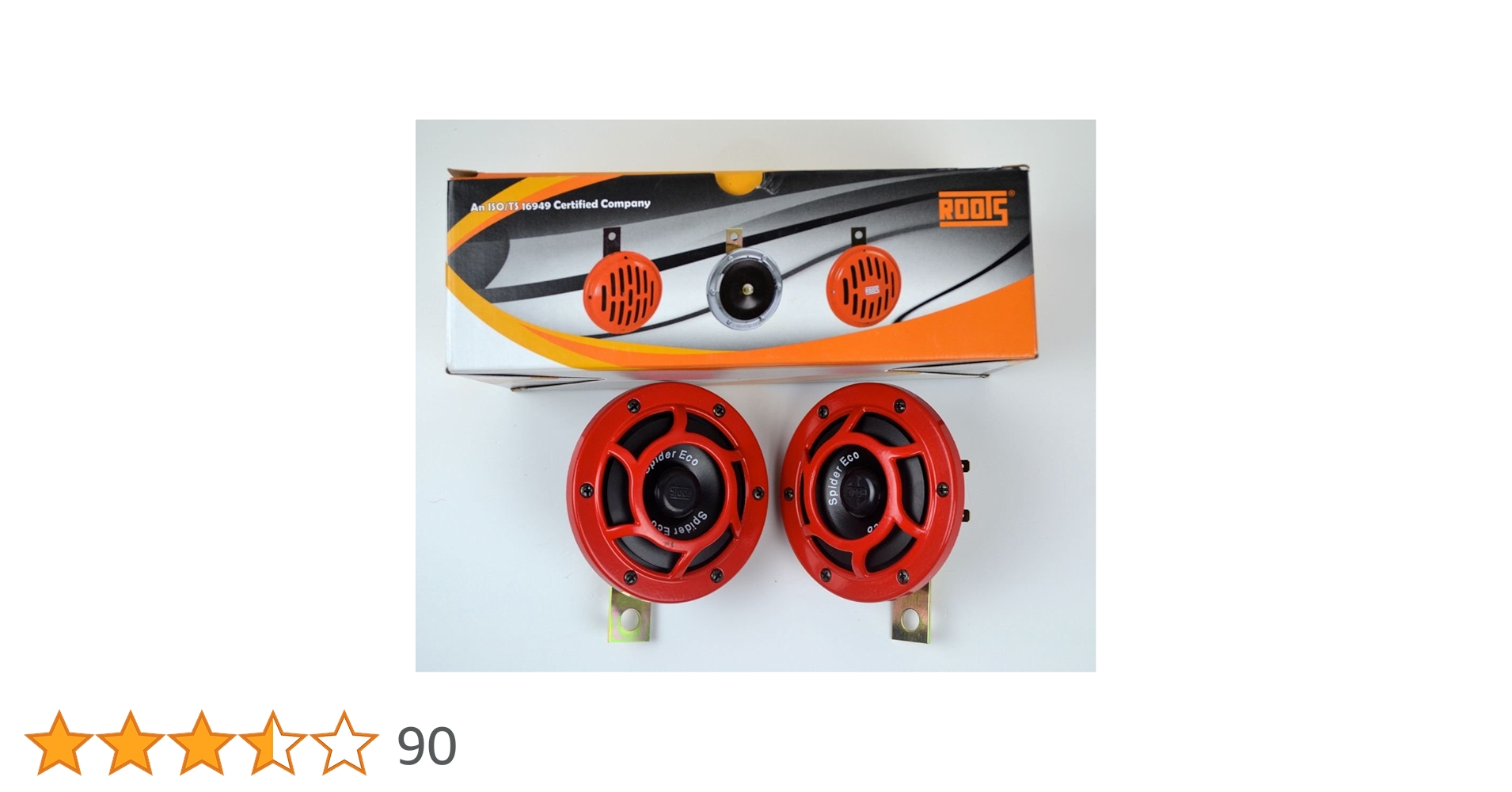Roots Spider Eco Horn Pair for Passenger Car (12V, Red) : Amazon