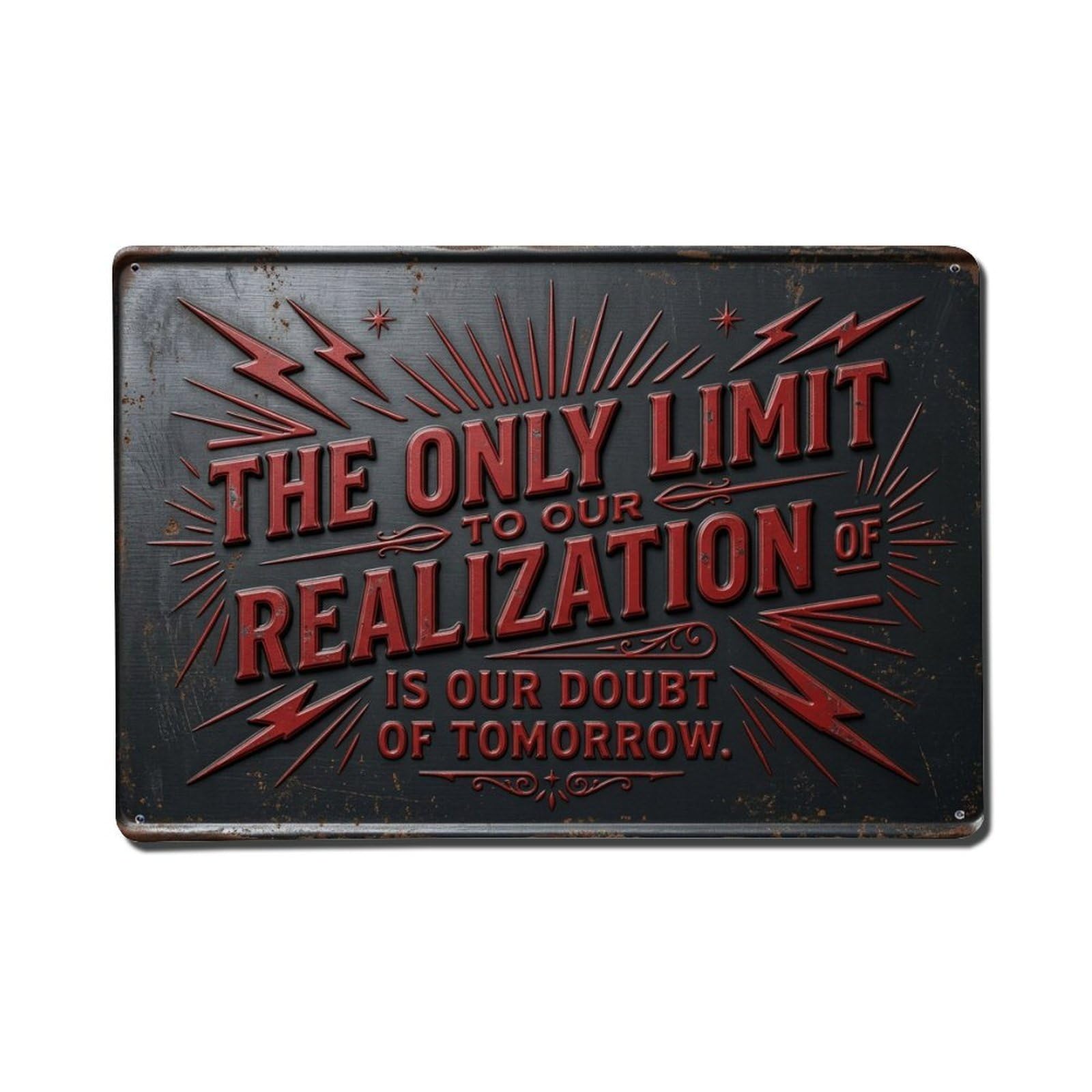 Believe Achieve Succeed Energy Retro Motivational Slogans 1 Metal Tin Sign Plaque Wall Decor for Cafe, Club Bar, Office, Home Garden Metal Poster 8x12Inch